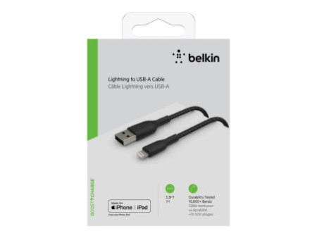 BELKIN Câble tressé Lightning USBA 1m