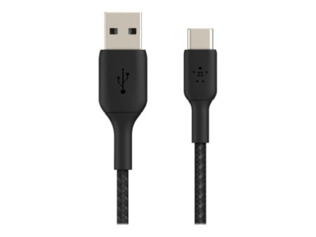 BELKIN Câble tressé USBA USBC 0.15m noir