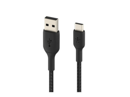 BELKIN Câble tressé USB-A USB-C 2m noir