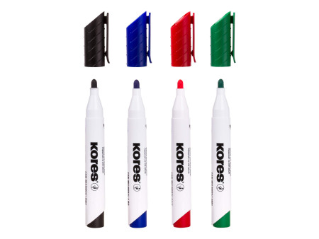 Kores Marqueur pour tableau blanc 'K-Marker', étui de 4