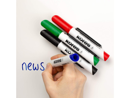 Kores Marqueur pour tableau blanc 'K-Marker', étui de 4