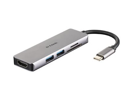 D-LINK USB-C 5-in-1 HDMI SD /microSD