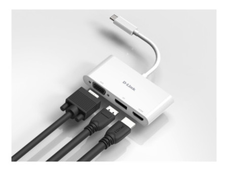 D-LINK USB-C 3-en-1 Adapter