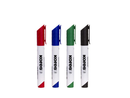 Kores Marqueur tableau blanc 'K-Marker', étui de 4