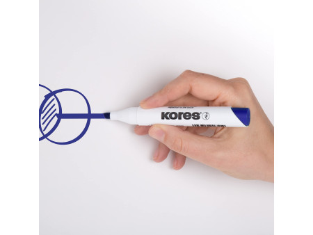 Kores Marqueur tableau blanc 'K MARKER', bleu