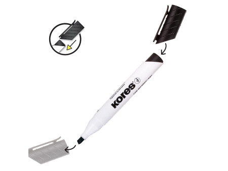Kores Marqueur tableau blanc 'K MARKER', bleu