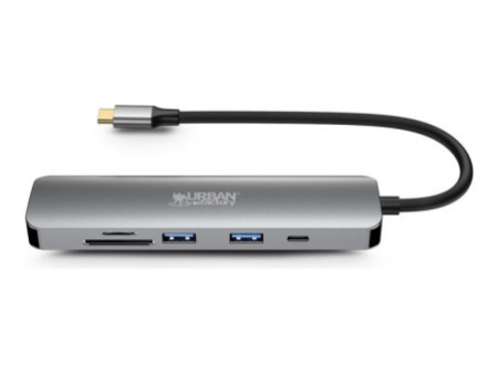 URBAN FACTORY Hubee 6in1 USB-C Hub