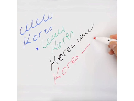 Kores kit de marqueurs pour tableau blanc, 4 marqueurs +