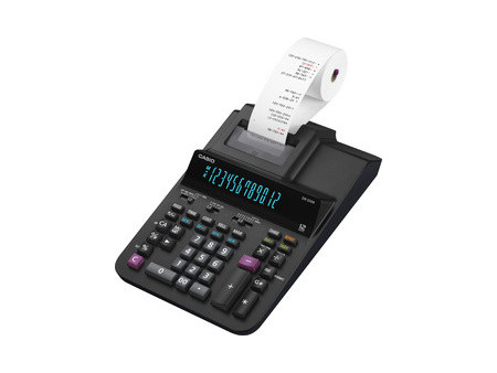 CASIO Calculatrice imprimante DR-200R-BK, noir