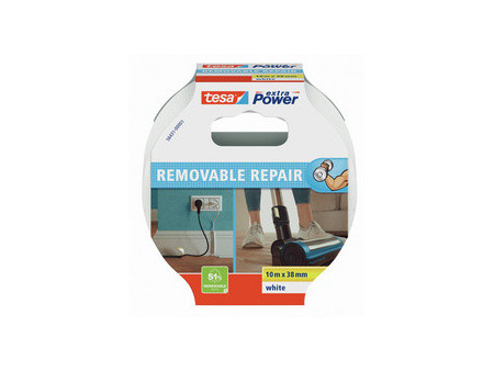 tesa Ruban adhésif toilé extra Power REMOVABLE REPAIR, gris