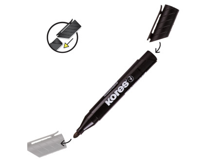 Kores Marqueur permanent 'K MARKER', pointe ogive, noir