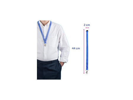 AVERY Tour de cou, en rPET, 20 x 440 mm, tons bleus