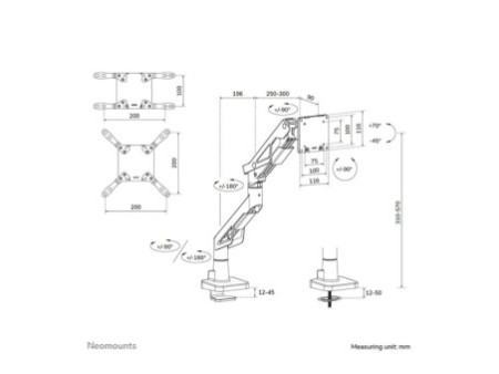 NEOMOUNTS ACE Gaming Desk Mount
