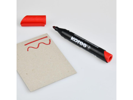 Kores Marqueur permanent 'K MARKER', pointe ogive, rouge