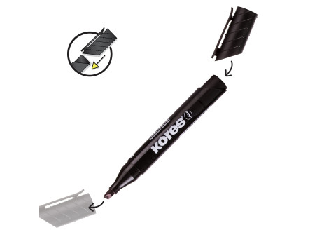 Kores Marqueur permanent 'K MARKER', pointe ogive, rouge