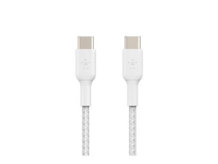 BELKIN Câble tressé USB-C USB-C 1m blanc