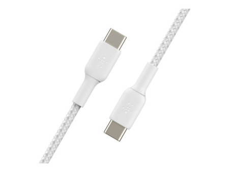 BELKIN Câble tressé USB-C USB-C 1m blanc