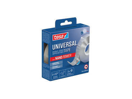 tesa Ruban adhésif double face NANO POWER, 30 mm x 1 m