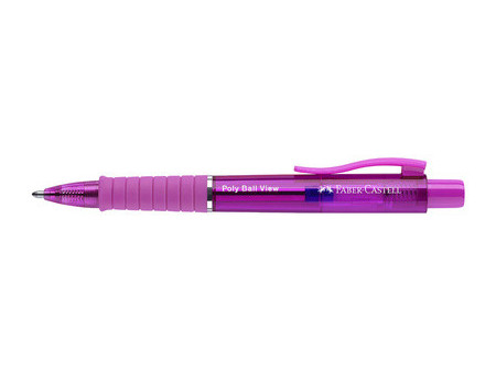 FABER-CASTELL Stylo à bille POLY BALL VIEW, bleu clair