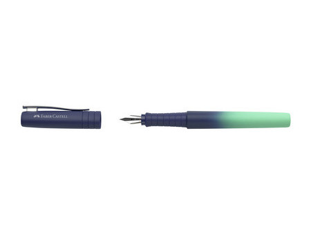 FABER-CASTELL Stylo plume POLY PEN, M, buzzing blue