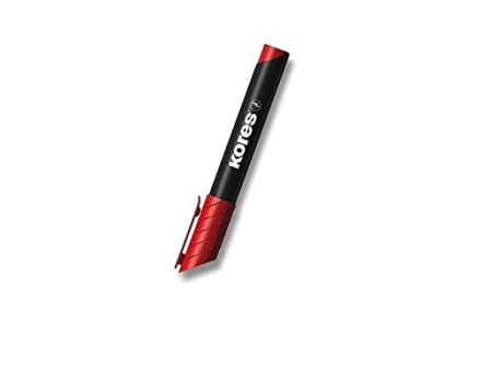 Kores Marqueur permanent 'K MARKER', pointe biseautée, rouge