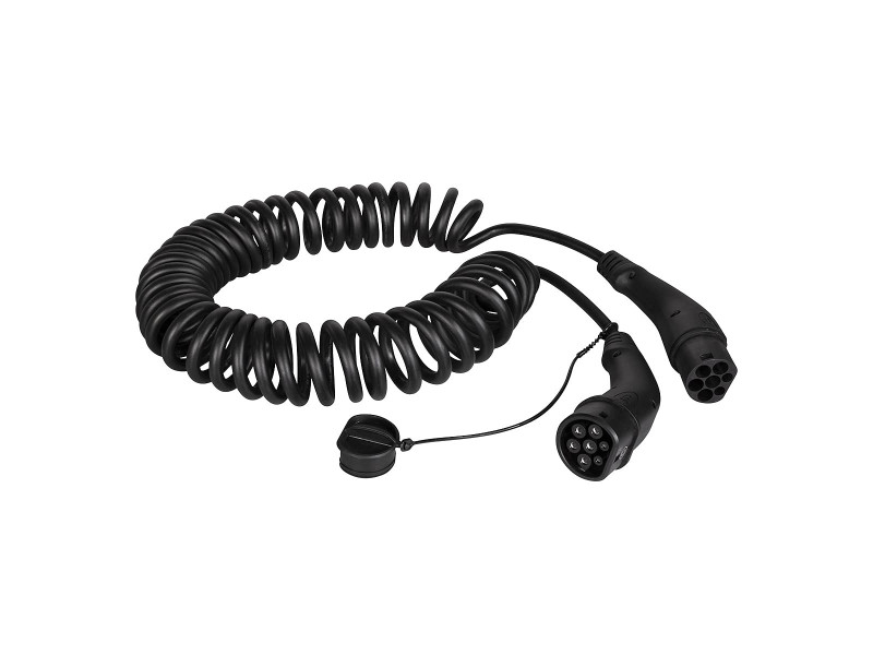 HARTING Câble de recharge véhicule électrique spiralé type 2