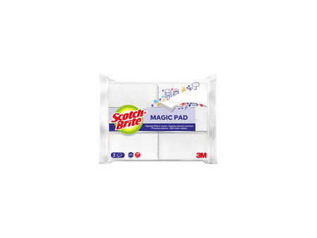 Scotch-Brite Gomme de nettoyage MAGIC PAD, pack de 6, blanc