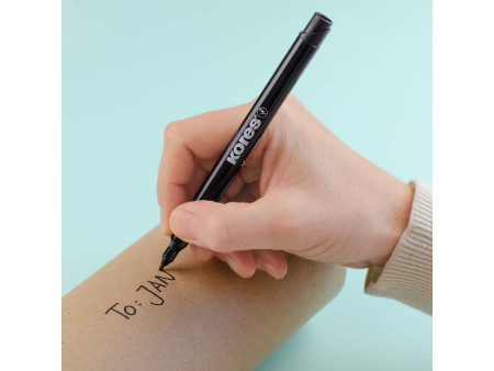 Kores Marqueur permanent 'K MARKER FINE', M, noir