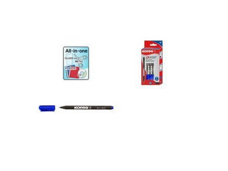 Kores Marqueur permanent 'K MARKER FINE', M, rouge