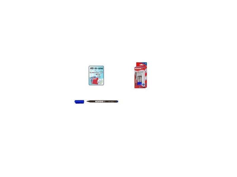 Kores Marqueur permanent 'K MARKER FINE', M, rouge