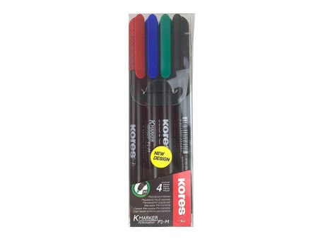 Kores Marqueur permanent 'K MARKER FINE', M, assorti