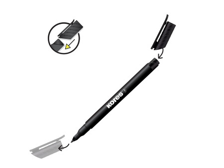 Kores Marqueur permanent 'K MARKER FINE', M, assorti