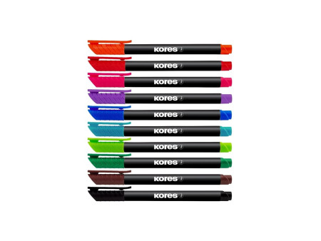 Kores Marqueur permanent 'K MARKER FINE', M, étui de 10