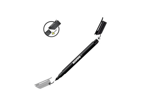 Kores Marqueur permanent 'K MARKER FINE', M, étui de 10