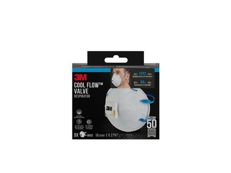 3M Masque respiratoire Cool Flow 8822, FFP2, lot de 10