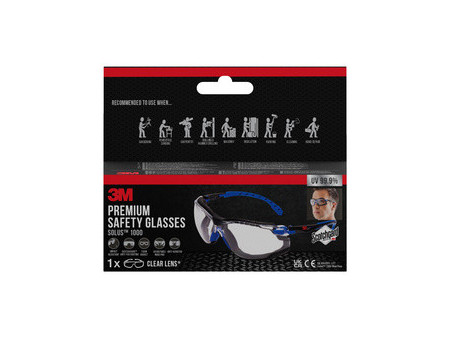 3M Lunettes de protection Solus 1000, verres incolores
