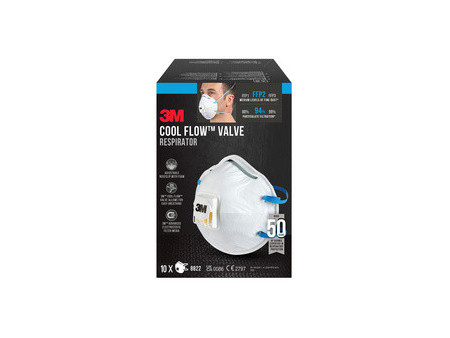 3M Masque respiratoire Cool Flow 8822, FFP2, lot de 3