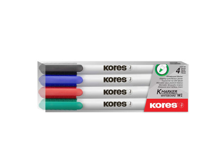 Kores Marqueur non permanent 'K MARKER W1', étui de 4