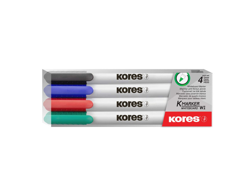 Kores Marqueur non permanent 'K MARKER W1', étui de 4