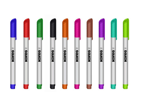 Kores Marqueur non permanent 'K MARKER W1', étui de 4