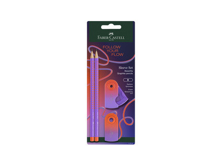 FABER-CASTELL Kit d'écriture GRIP Flow Edition, punchy melon