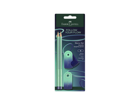 FABER-CASTELL Kit d'écriture GRIP Flow Edition, punchy melon