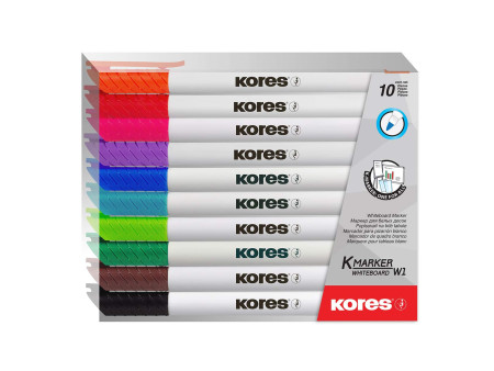 Kores Marqueur non permanent 'K MARKER W1', étui de 10