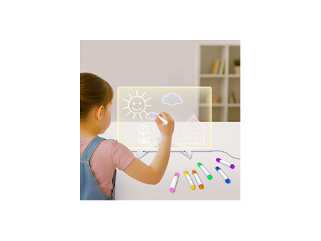 LogiLink Tableau acrylique lumineux, 200 x 200 mm