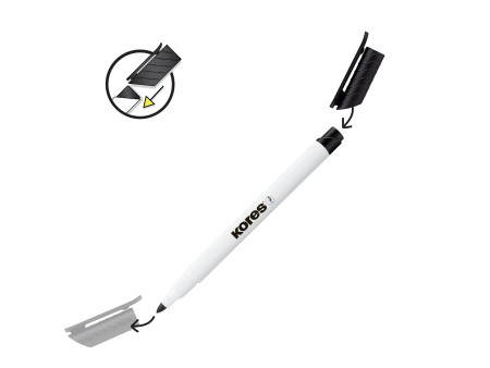 Kores Marqueur non permanent 'K MARKER W1', étui de 10