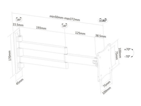 NEOMOUNTS Flatscreen Wall Mount 3 pivots