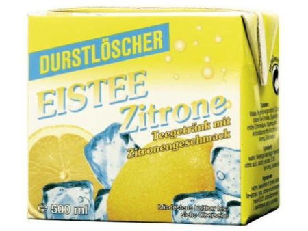 Durstlöscher Boisson rafraîchissante thé glacé goût citron