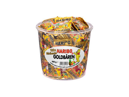 HARIBO Bonbon gélifié aux fruits Goldbären Minis, boîte