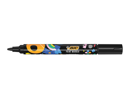 BIC Marqueur permanent Intensity, pointe ogive, blanc