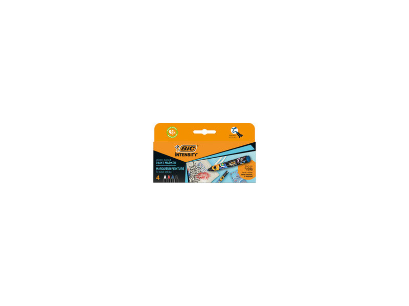BIC Marqueur permanent Intensity, carte blister de 4